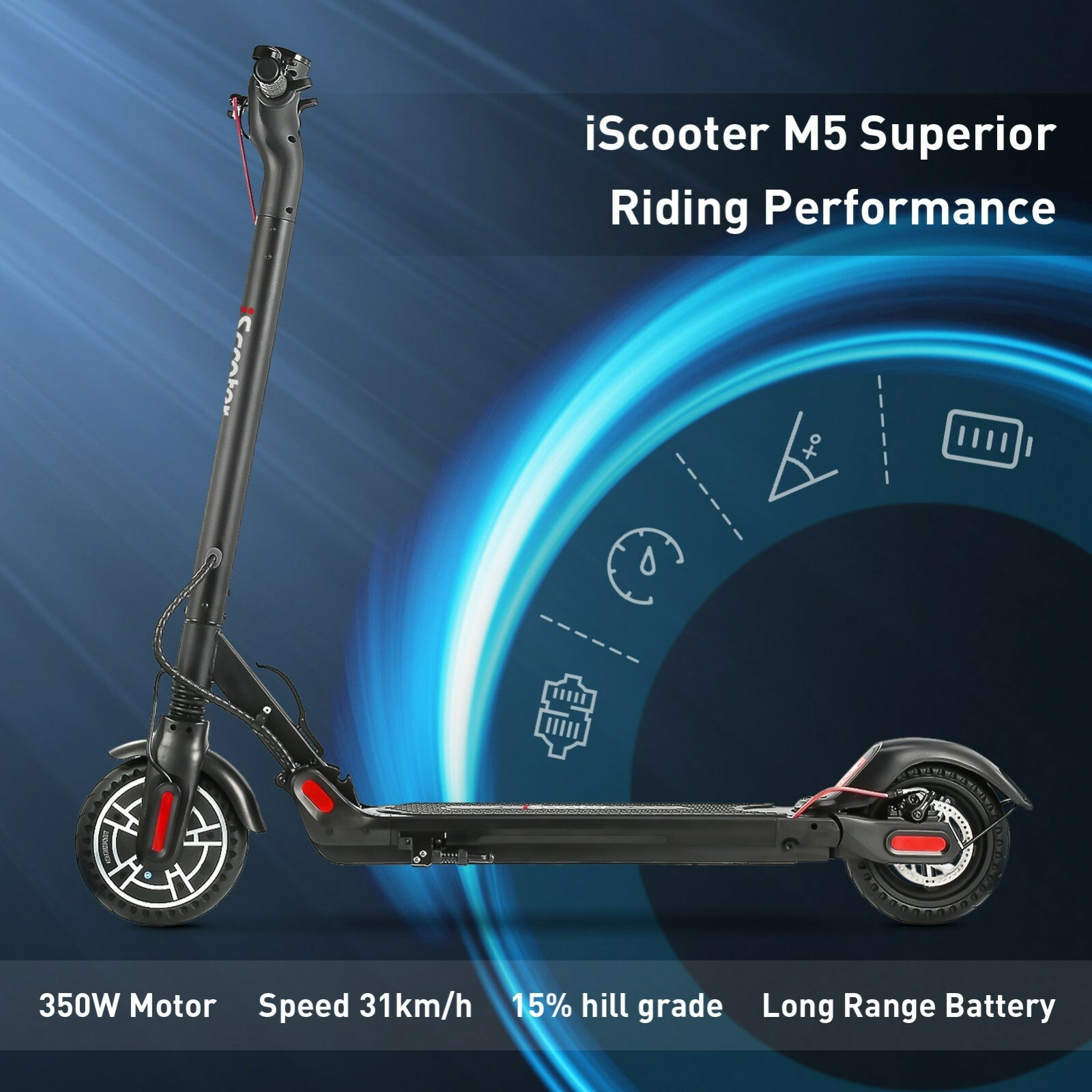 E-Scooter Elektroroller Faltbar Escooter Elektro Roller 8,5 Zoll iScooter M5 PRO