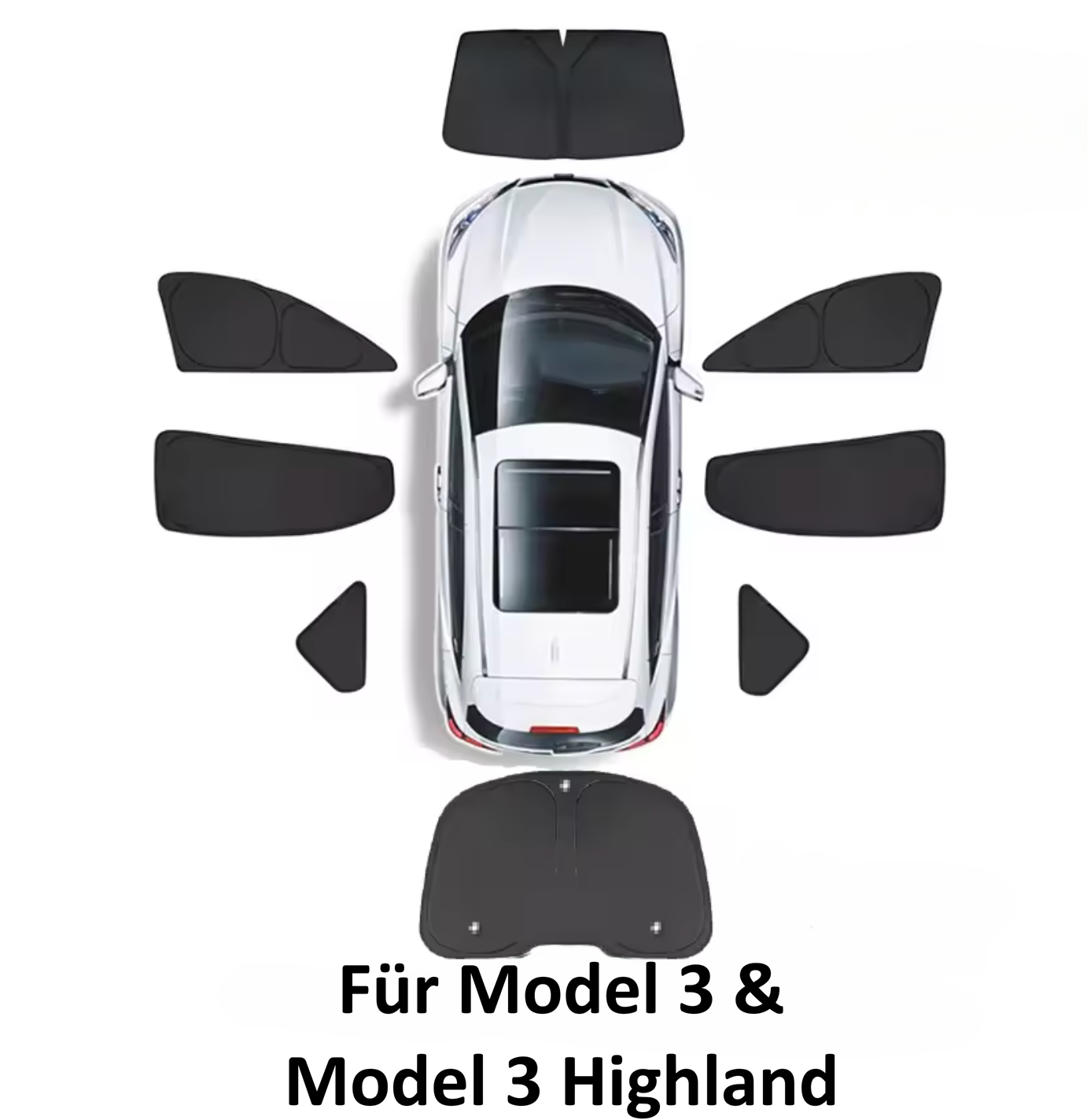 Tesla Model 3 Camping Sichtschutz Vorhänge Fensterabdeckung Model 3 Highland