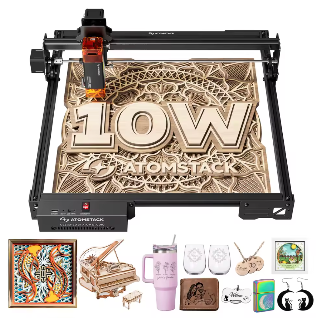Atomstack A10 Pro V2 Lasergravurmaschine Lasercutter Schneidemaschine