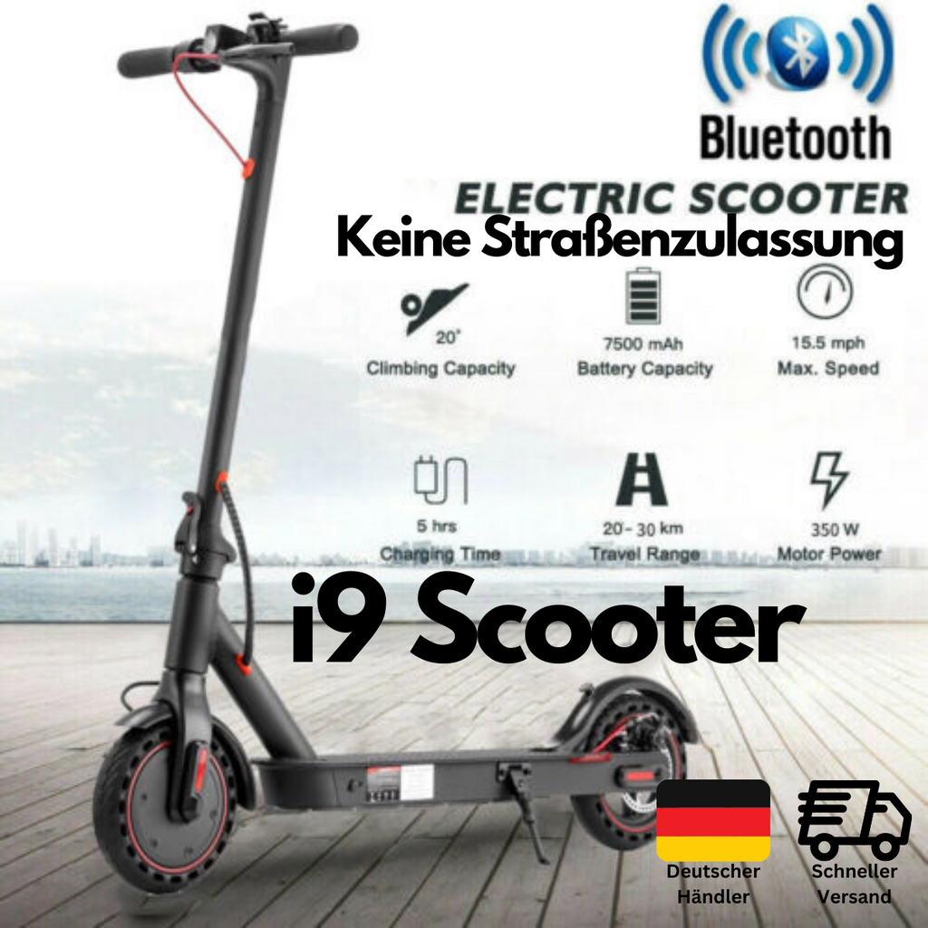 E-Scooter Elektroroller Faltbar Escooter Elektro Roller 8,5 Zoll iScooter i9 Pro