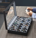 Uhrenbox Uhrenkoffer Uhrenkasten Uhrentruhe Uhrenschatulle Für 10 - 24 Uhren
