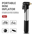 Mini Luftpumpe 70PSI Fahrradpumpe Kompakt Presta und Schrader Ventile Handpumpe