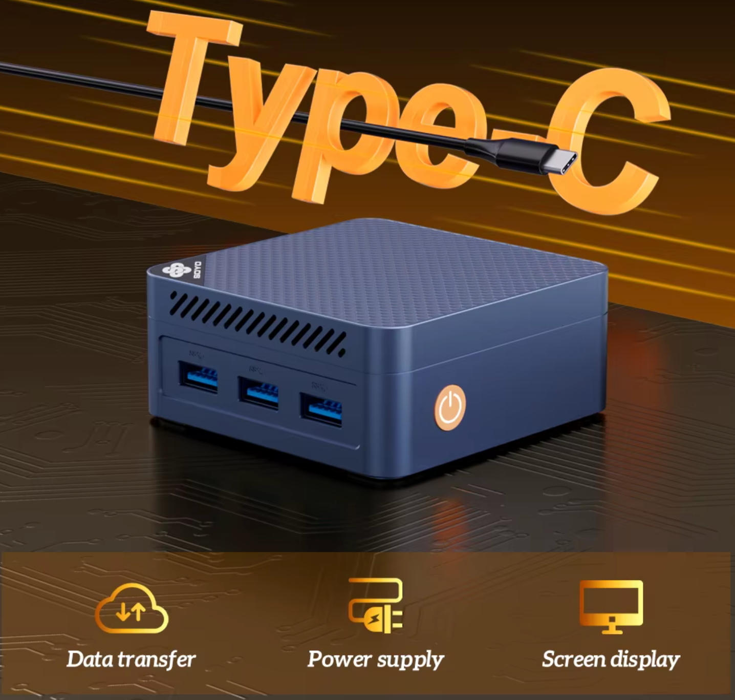 Soyo Mini PC M4 Mini Intel N150 CPU 12GB DDR5 Ram 512GB SSD