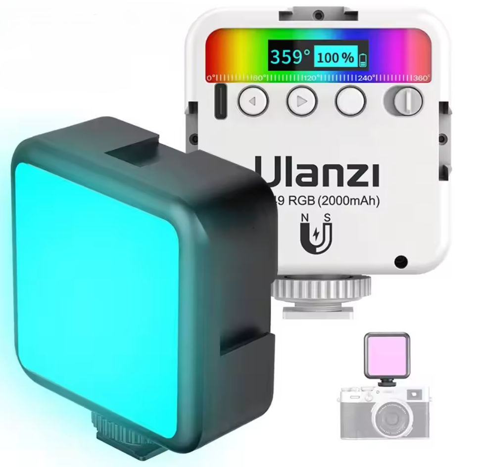 Ulanzi VL49 Mini RGB LED Videoleuchte 2700K-9000K Fotografie Studioleuchte
