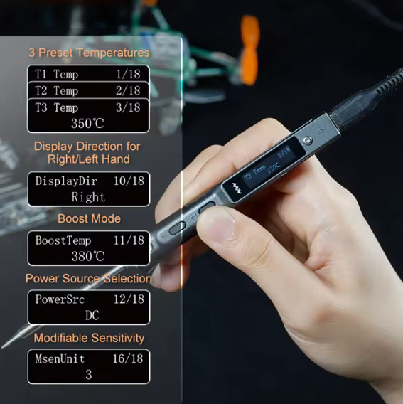 TS101 65W tragbarer Lötkolben elektrisch Digital Einstellbare Temperatur