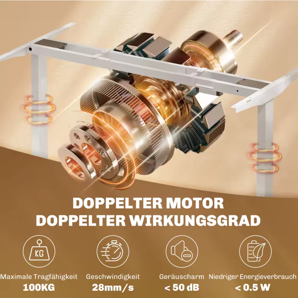 Schreibtischgestell Tischgestell Bürotisch Gestell elektrisch höhenverstellbar