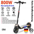 E-Scooter Elektroroller Faltbar Offroad Elektro Roller 10 Zoll iScooter iX4 45km