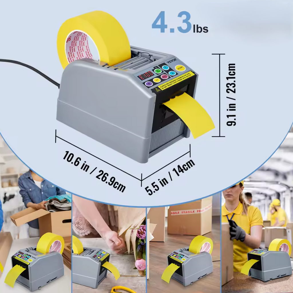 ZCUT-9 Automatische Bandschneidemaschine Schneidemaschine Packbandspender 60 mm