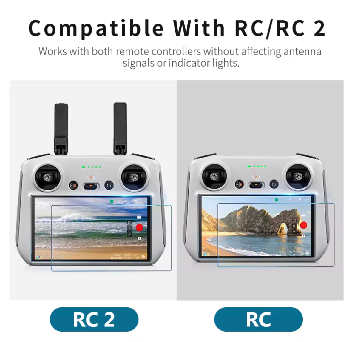 2 in 1 Schutzabdeckung und Sonnenblende für DJI RC und DJI RC 2 StartRC