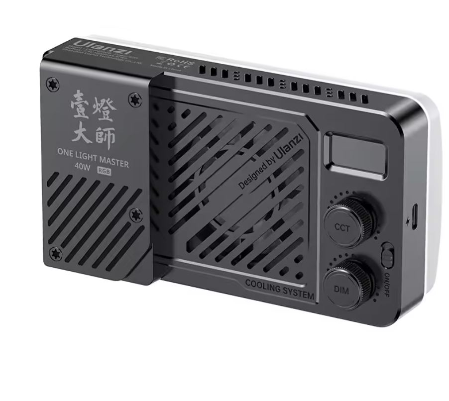 Ulanzi P40 Bi/RGB 40W tragbare Videoleuchte 14000 Lux 2700–6500K Kameraleuchte