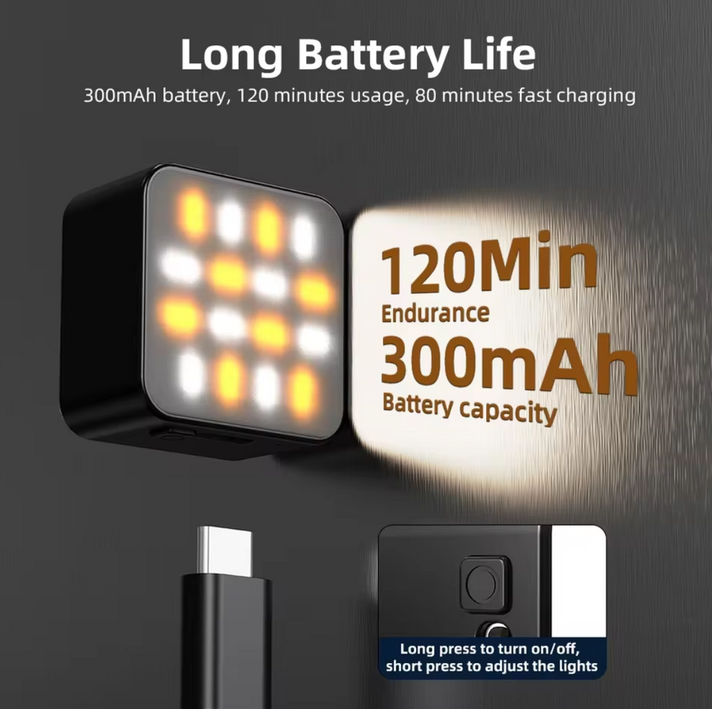 Magnetisches LED-Fülllicht für DJI Osmo Pocket 3 Kamera dimmbar LED Lampe