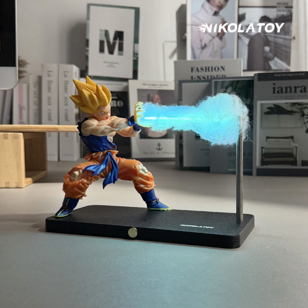 Nikolatoy Dragon Ball Son Goku Lampe Kamehameha Magnetisch LED Nachtlampe