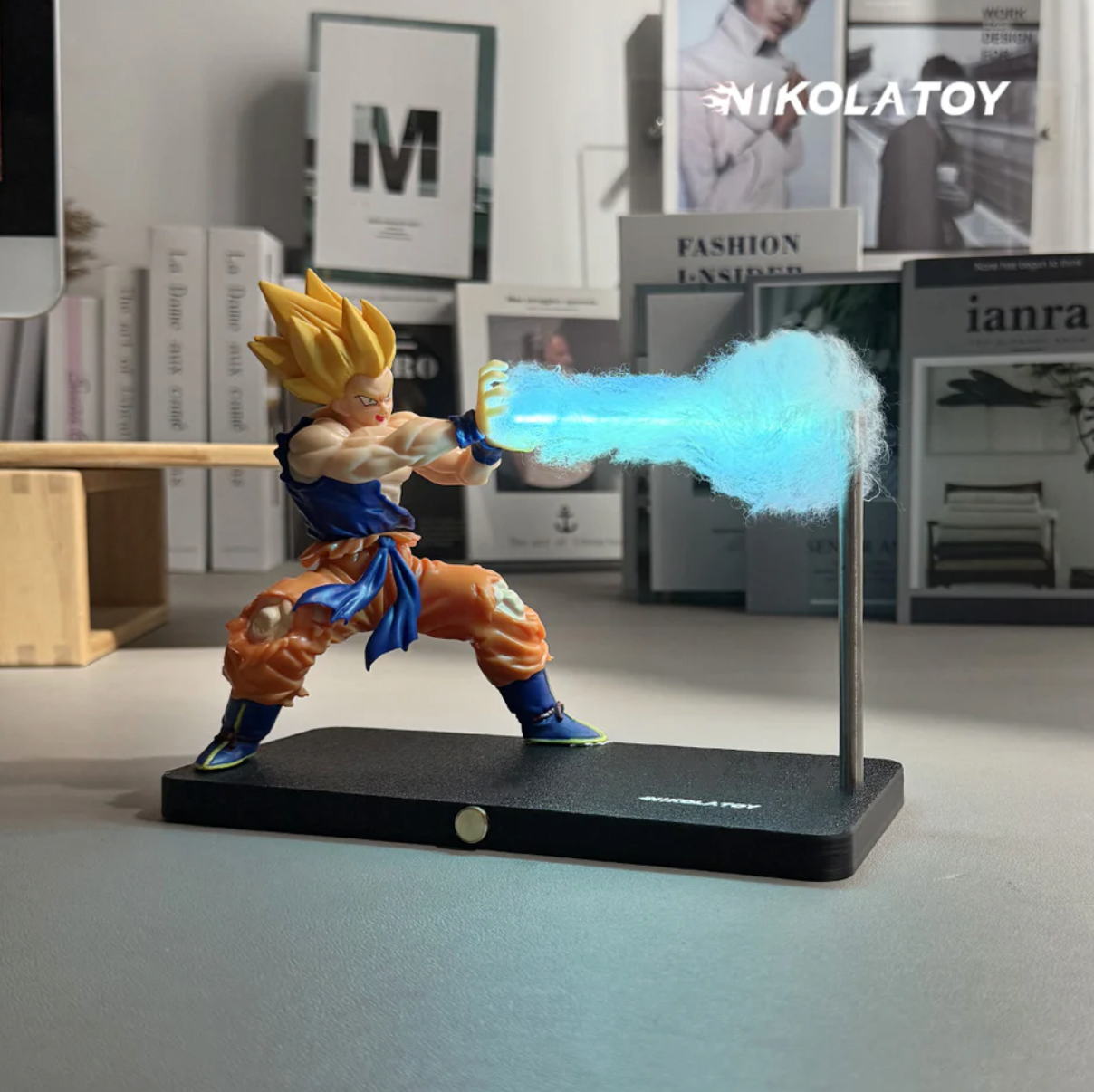 Nikolatoy Dragon Ball Son Goku Lampe Kamehameha Magnetisch LED Nachtlampe