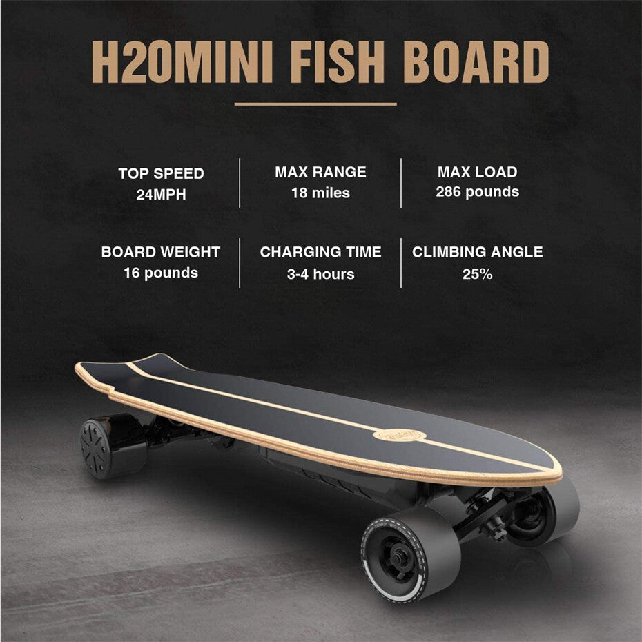 Teamgee H20 Mini Electric Skateboard Longboard intelligente Dual 450w Motor