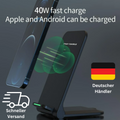 40W Wireless Fast Charger Ladegerät Stand Pad Für Samsung Apple iPhone Android