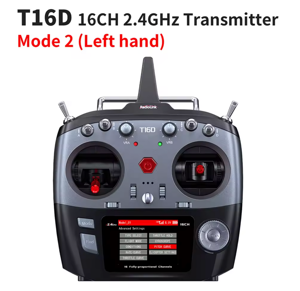 Radiolink T16D 2,4Ghz Fernbedienung 16CH Sender Pultfernsteuerung