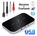 Bluetooth 5.0 Transmitter Empfänger Sender 2in1 Aux Audio Adapter TV Kopfhörer S