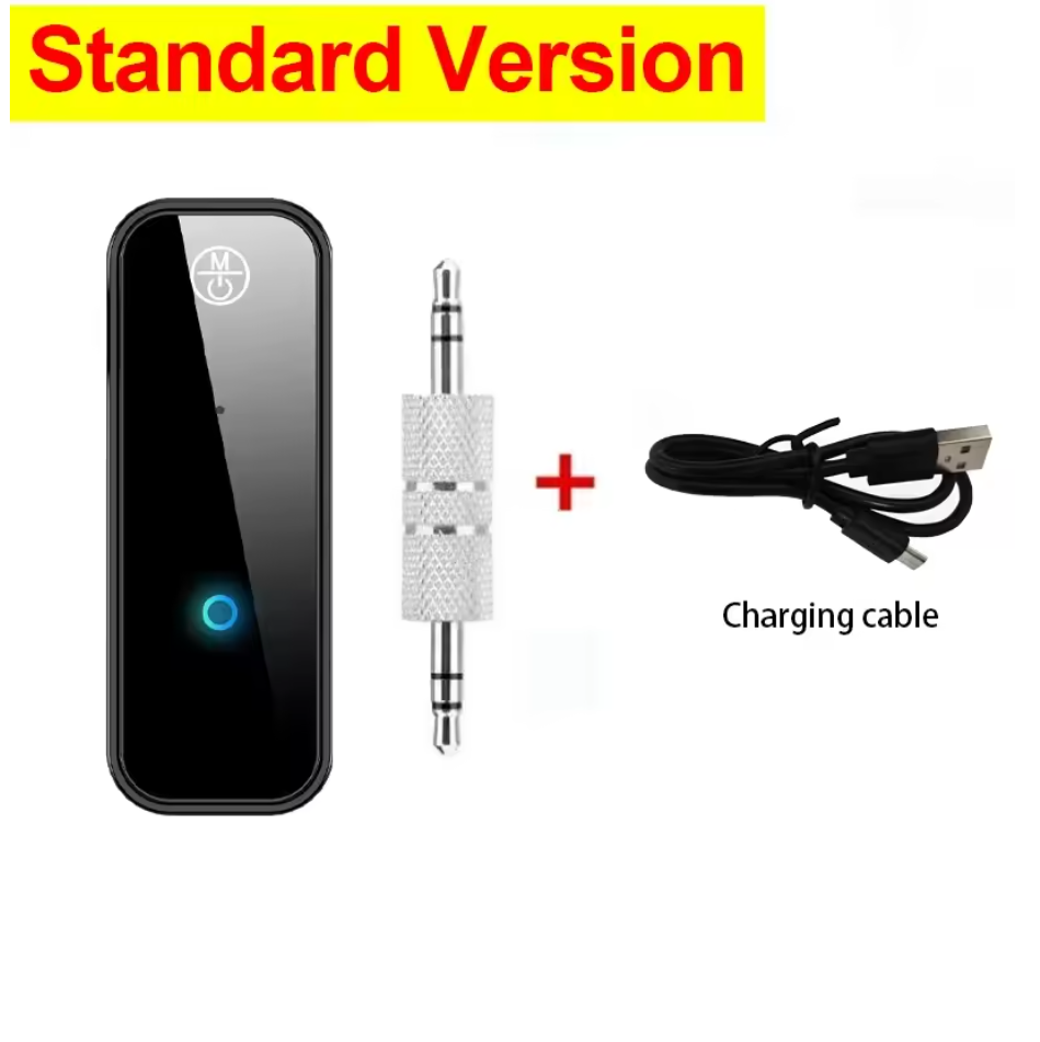 Bluetooth 5.3 Audio Receiver Adapter AUX Kabel Auto 3.5mm Klinke KFZ Empfänger