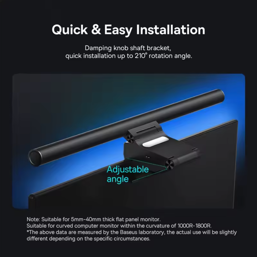 Baseus Monitor Licht für Computer Einstellbar Bildschirm LED Bar Tischleuchte