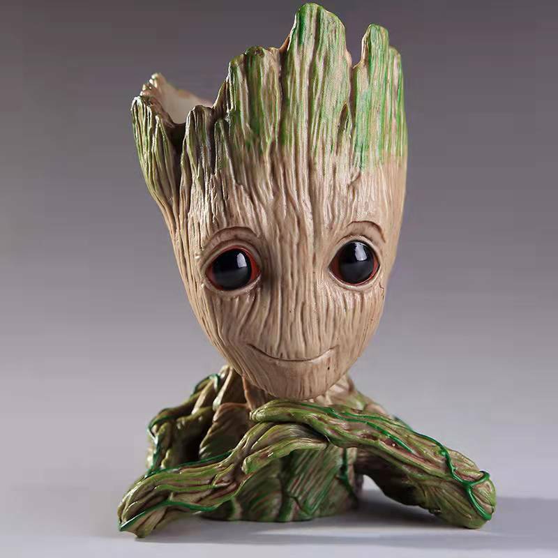 Baby Groot Blumentopf - Übertopf Groß Aquarium Deko Figur Stiftehalter Marvel[2]