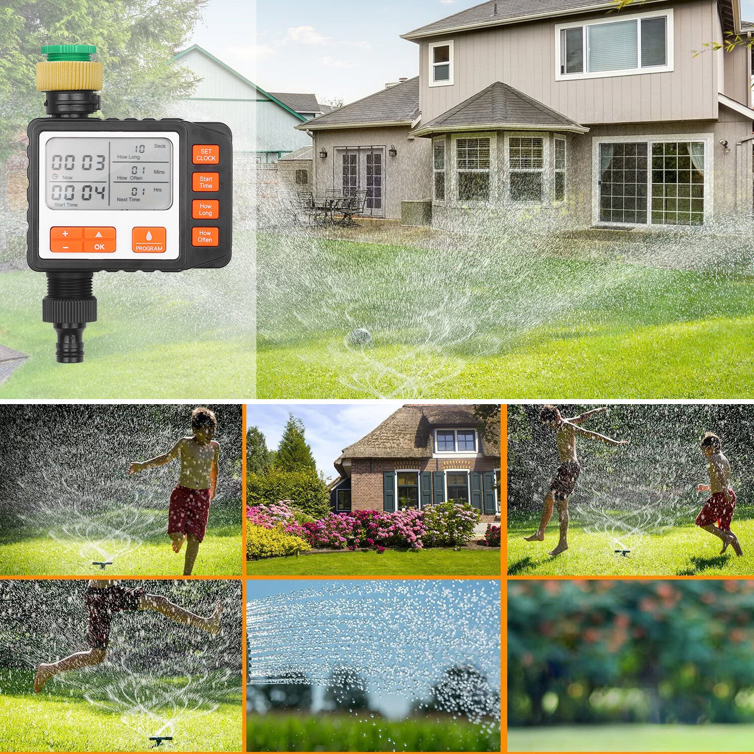 Bewässerungscomputer Timer Elektronisch Digital Controller Garten Automatisch