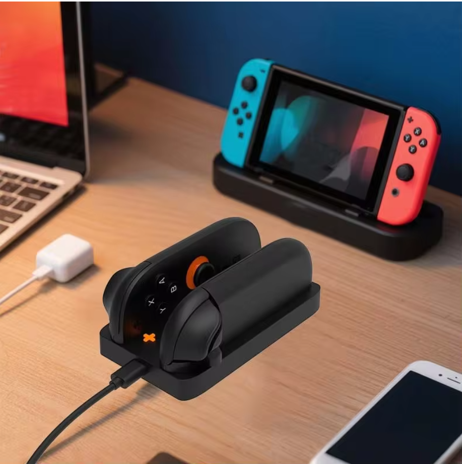 Ladestation für Nintendo Switch 2 Joycons Dock Ladestation mit LED Anzeige USB-C