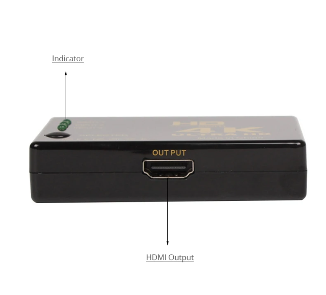 HDMI Switch Splitter 4K Kabel 3in1 Umschalter Verteiler Adapter Ultra HDCP 3D