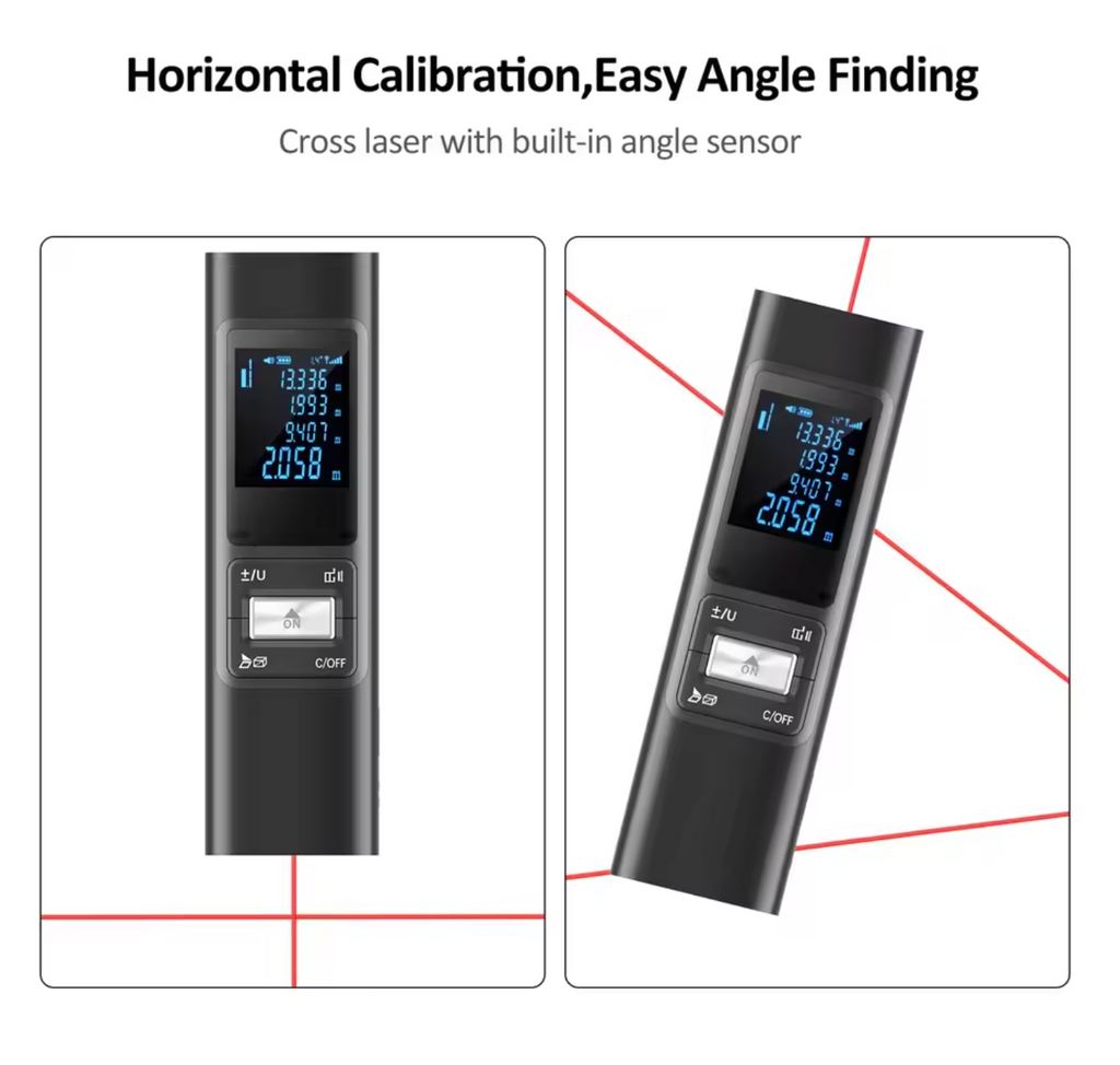 Lasermessgerät Smart Laser Entfernungsmesser Bluetooth bis zu 60m