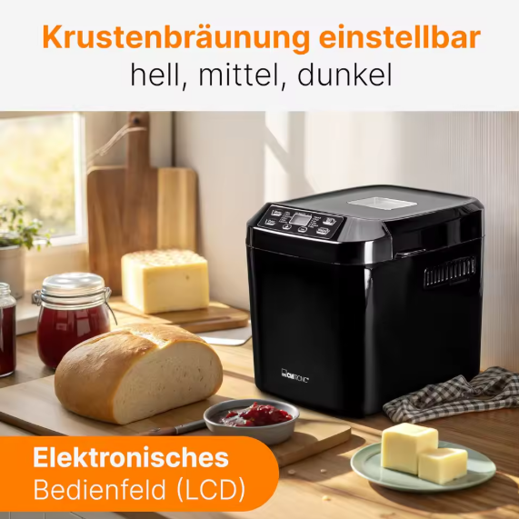 Brotbackautomat Clatronic Brot backen 550 W 12 Programme