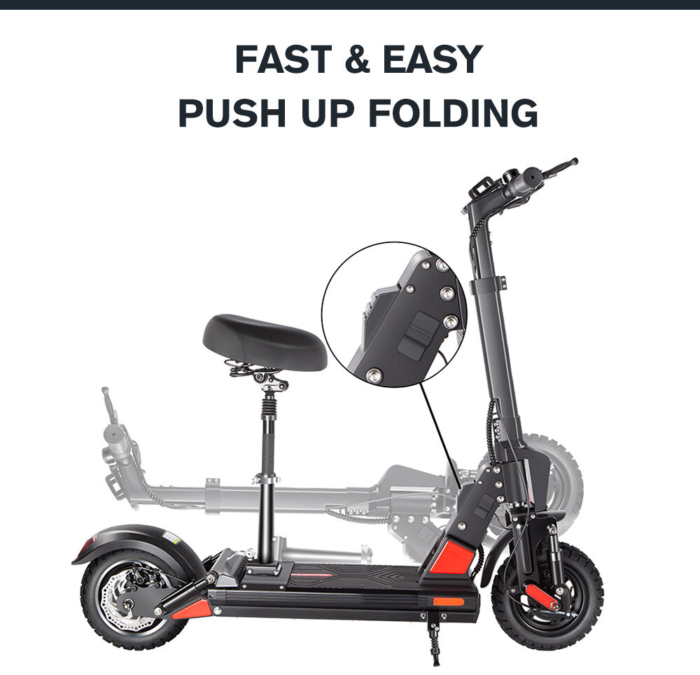 E-Scooter Elektroroller Faltbar Offroad Elektro Roller 10 Zoll Scooter C1 PRO