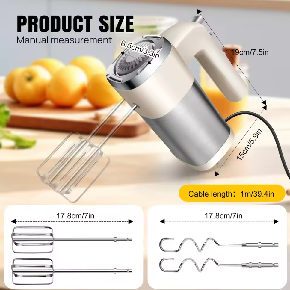 500 Watt Handmixer Hand Rührer Mixer Handrührgerät Zubehör Stabmixer