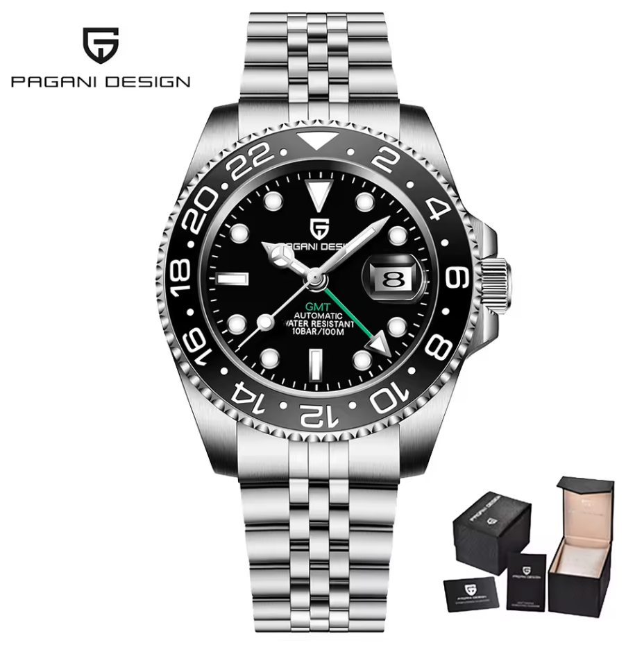 Pagani Design PD-1639 Uhr GMT Master Herrenuhr Männer Hulk NH35 Automatik