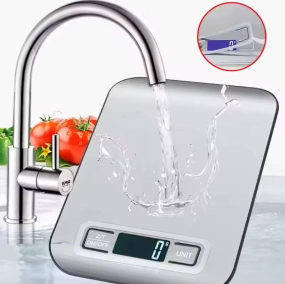 Küchenwaage LED Haushaltswaage Grammwaage Waage Edelstahl 10 kg/1g elektronisch