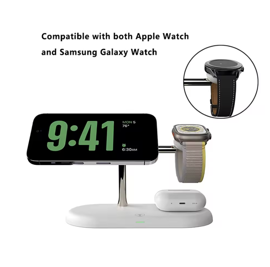 3in1 Magnetische Kabellose Ladestation Für Apple Watch 10 Ultra iPhone 17 16 15
