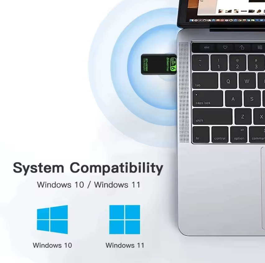 AX900 USB Wlan Adapter WiFi 6 Dual Band Adapter Dongle 2,4G & 5GHz WLAN USB 3.0