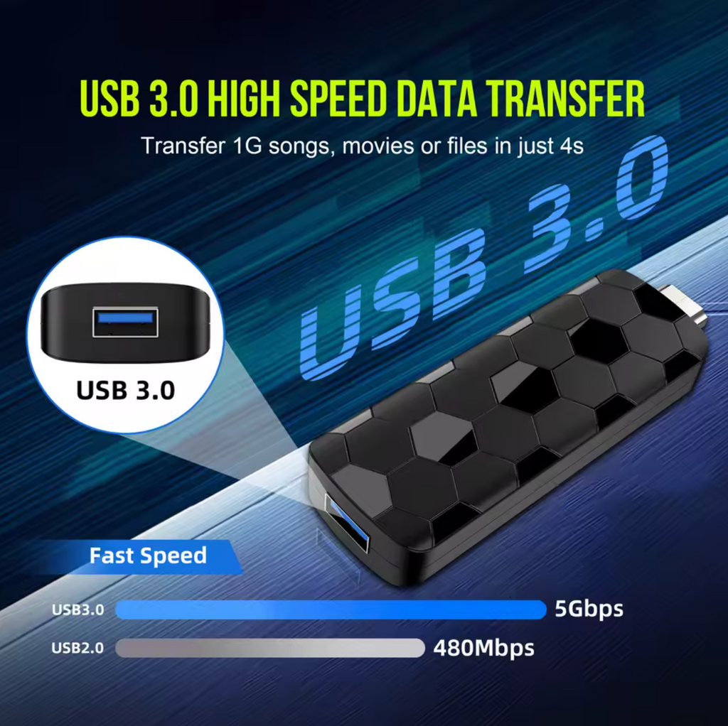 Android Smart TV Stick Ultra HD 4K 8GB 128GB Media Player WLAN LAN Smart TV Box