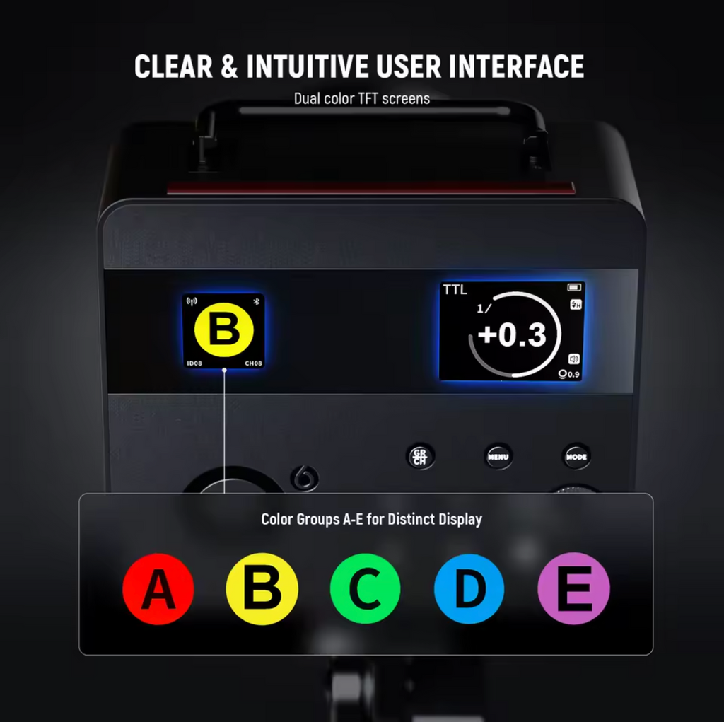 NEEWER Q6 600 Ws 2,4 G TTL Outdoor Blitzgerät Studioblitz mit App-Steuerung