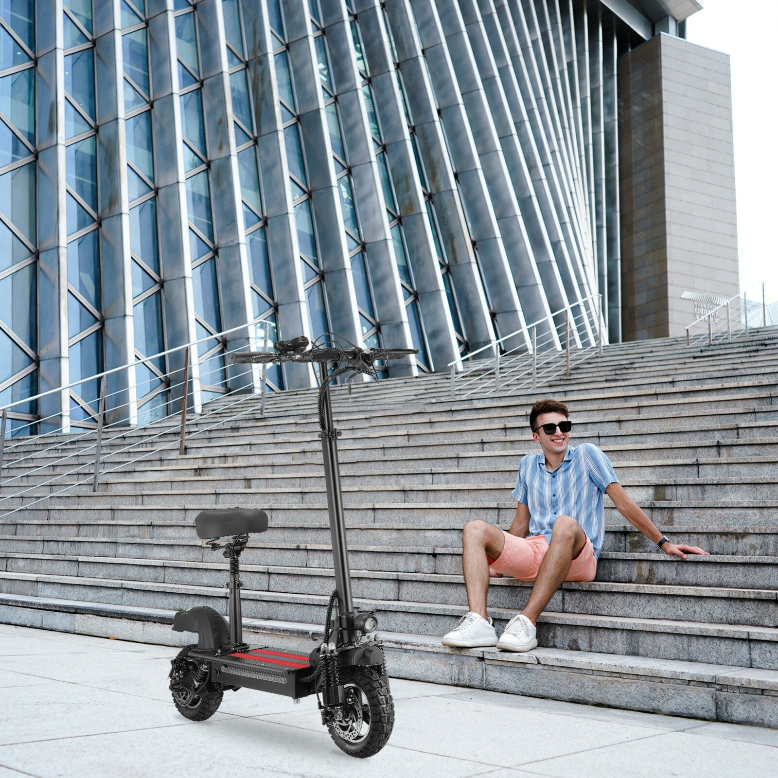E-Scooter Elektroroller Faltbar Offroad Elektro Roller 10 Zoll iScooter iX5 45km