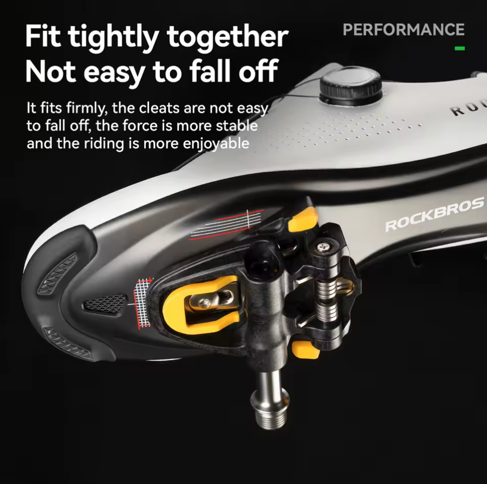 Rockbros Fahrradpedale Carbon SPD Klicker Rennradpedale abgedichtetes Lager