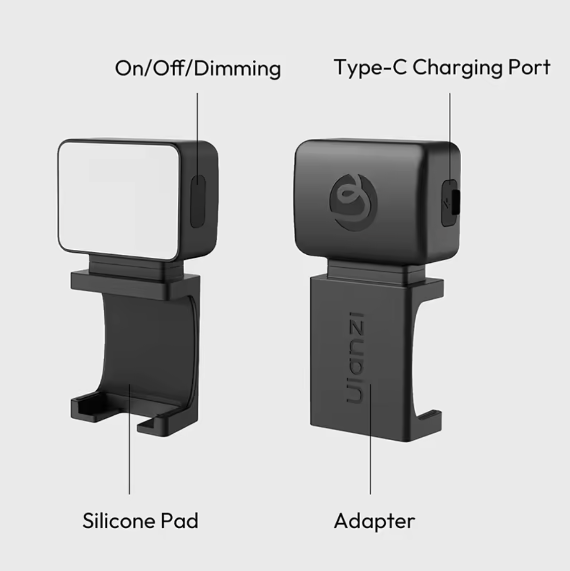 Ulanzi LM001 Fülllicht für DJI Osmo Pocket 3 Kamera dimmbar LED Lampe
