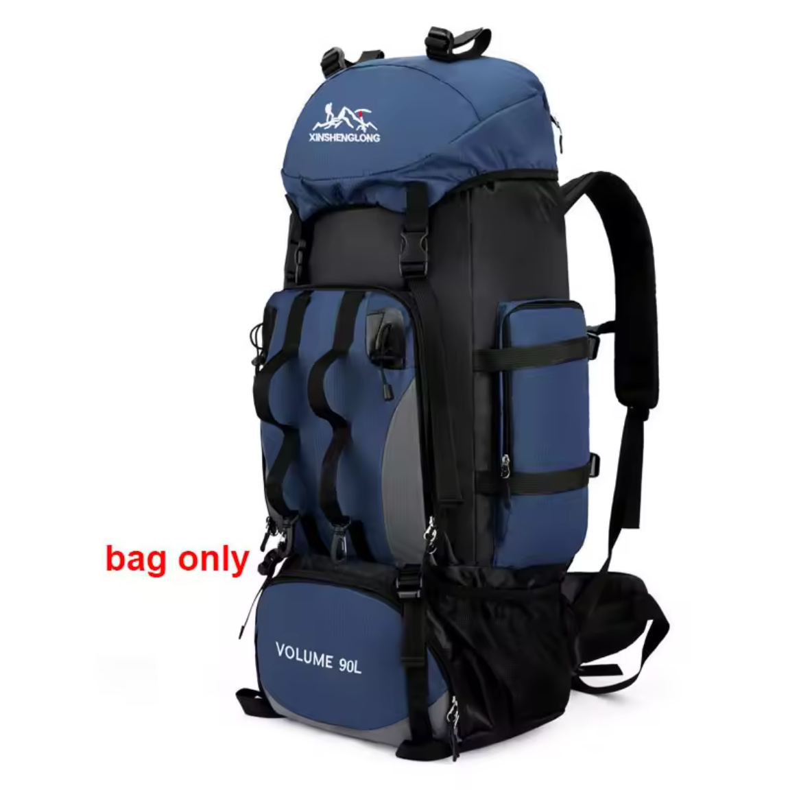 90L Wanderrucksack Rucksack Camping Trekking Wasserresistent Outdoor Ausrüstung