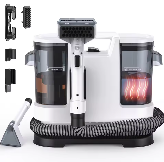 Tragbarer Teppich Reiniger 800W Nassreiniger 60°C Heizfunktion Fleckenreiniger