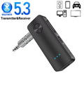 2-In-1 Bluetooth 5.3 Transmitter Empfänger 3.5mm Klinke Bluetooth Adapter KFZ