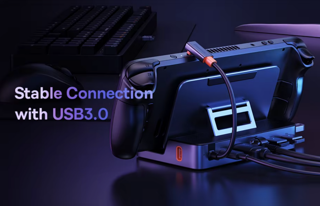Baseus USB-C Dockingstation 6-in-1 für Steam Deck Nintendo Switch ROG Ally