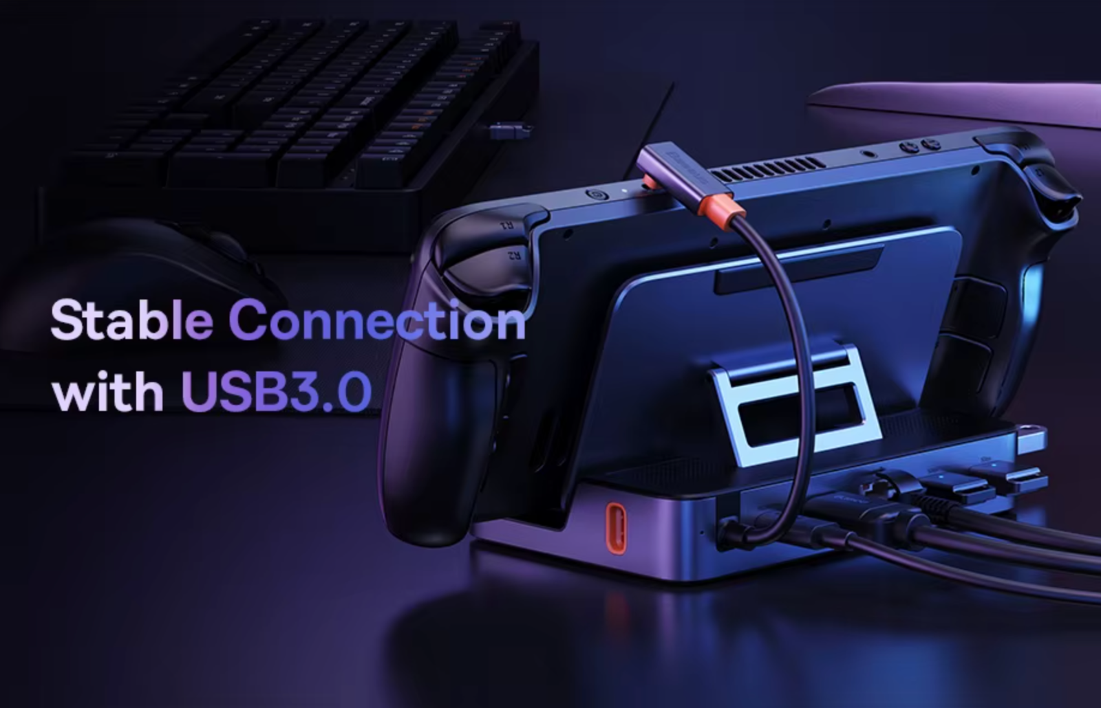 Baseus USB-C Dockingstation 6-in-1 für Steam Deck Nintendo Switch ROG Ally