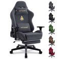 Gamingstuhl Bürostuhl Schreibtischstuhl Computerstuhl Lederimitat Ergonomisch