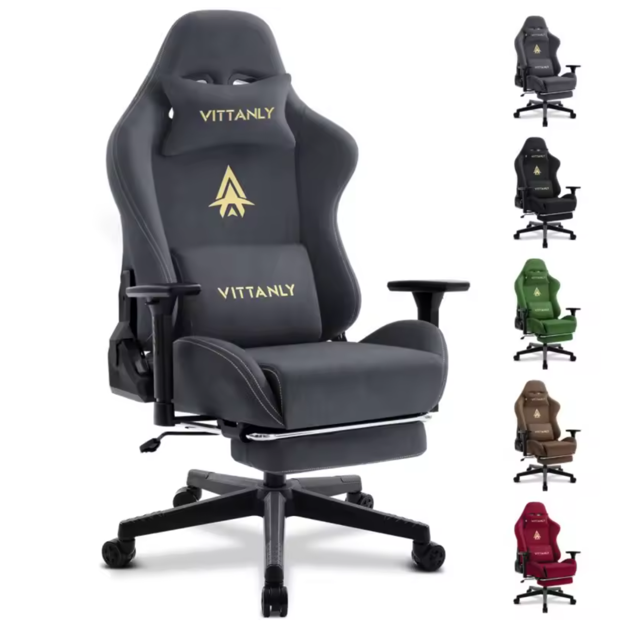 Gamingstuhl Bürostuhl Schreibtischstuhl Computerstuhl Lederimitat Ergonomisch