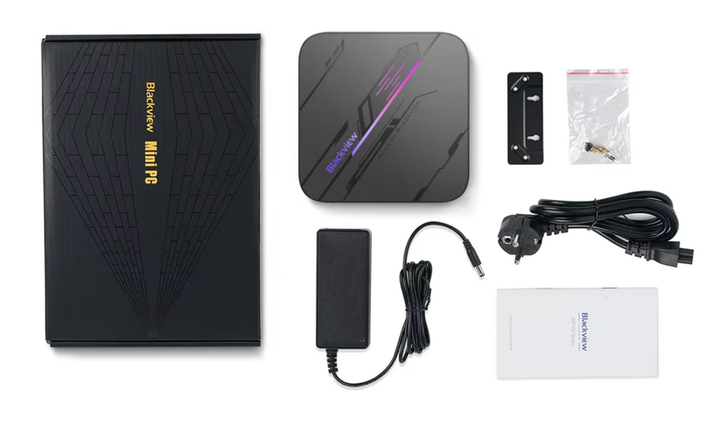 Blackview MP100 Mini PC AMD Ryzen 5 7430U 16GB DDR4 RAM 512GB M.2 SSD Wifi 6