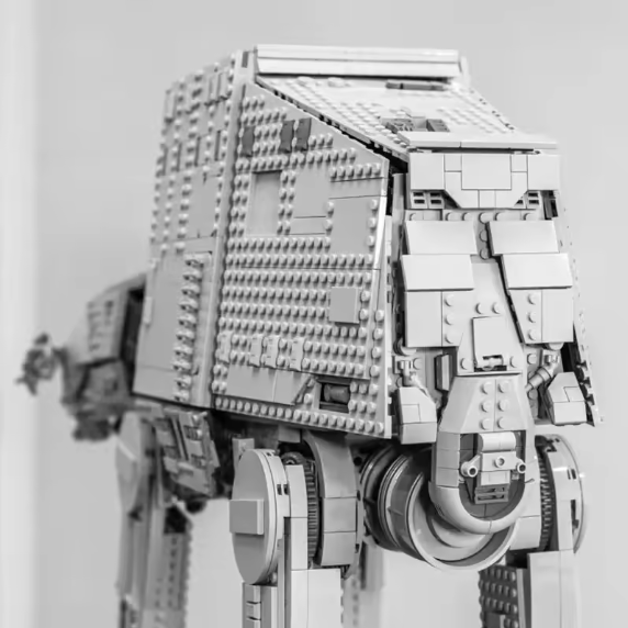 Klemmbausteine Bausatz Laufroboter Kampfroboter Sience Fiction Sci-Fi Modellbau