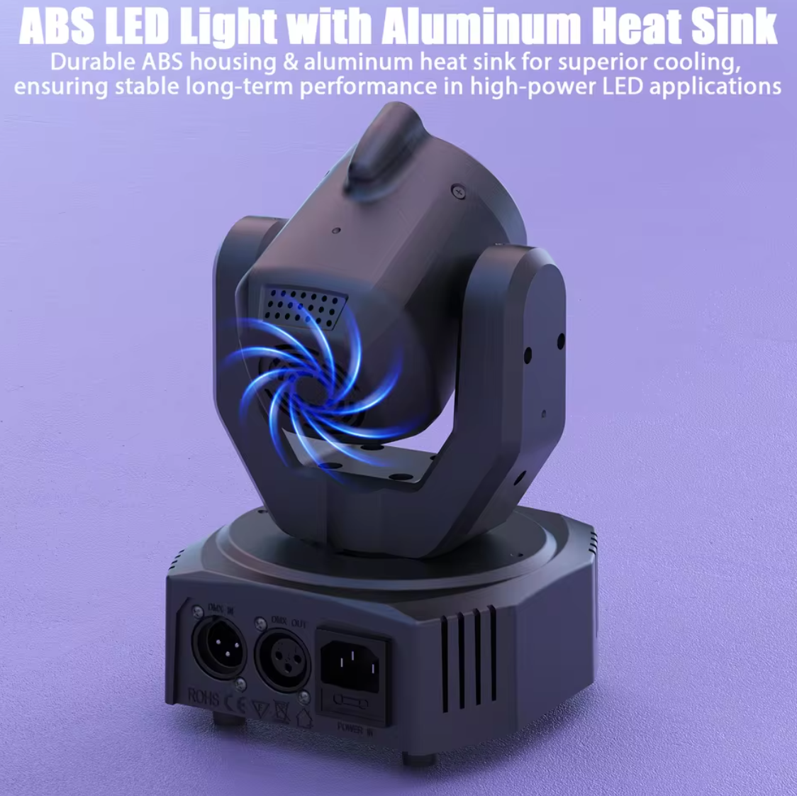 UKing Mini 30W Rotierendes Bühnenlicht RGB Disco Licht Partylicht Stroboskop